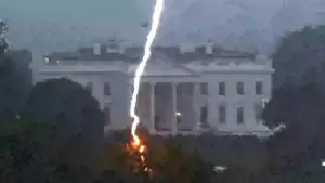 Un rayo cayó cerca de la Casa Blanca y causó dos muertes