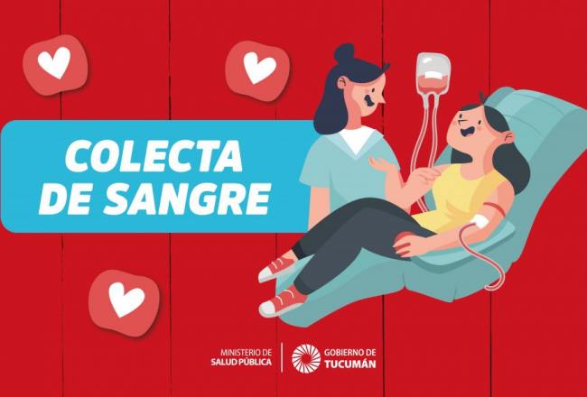 Invitan a los tucumanos a una Colecta de Sangre en el hospital Kirchner